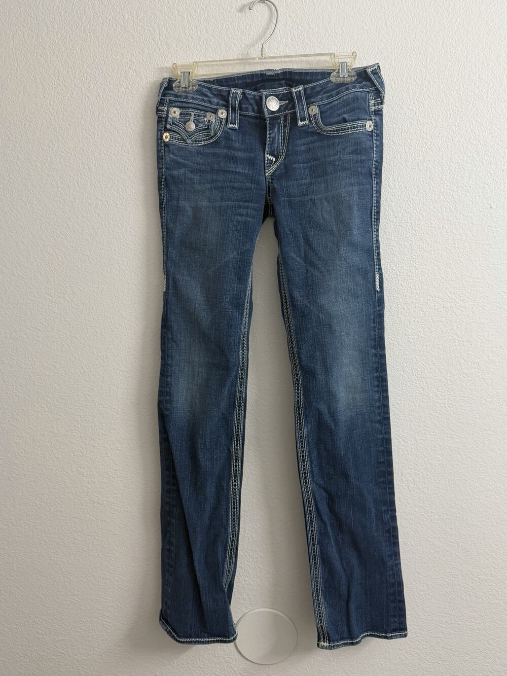 True Religion Billy Big QT Denim Jeans Size 27 Mens Made In USA Y2K Vintage